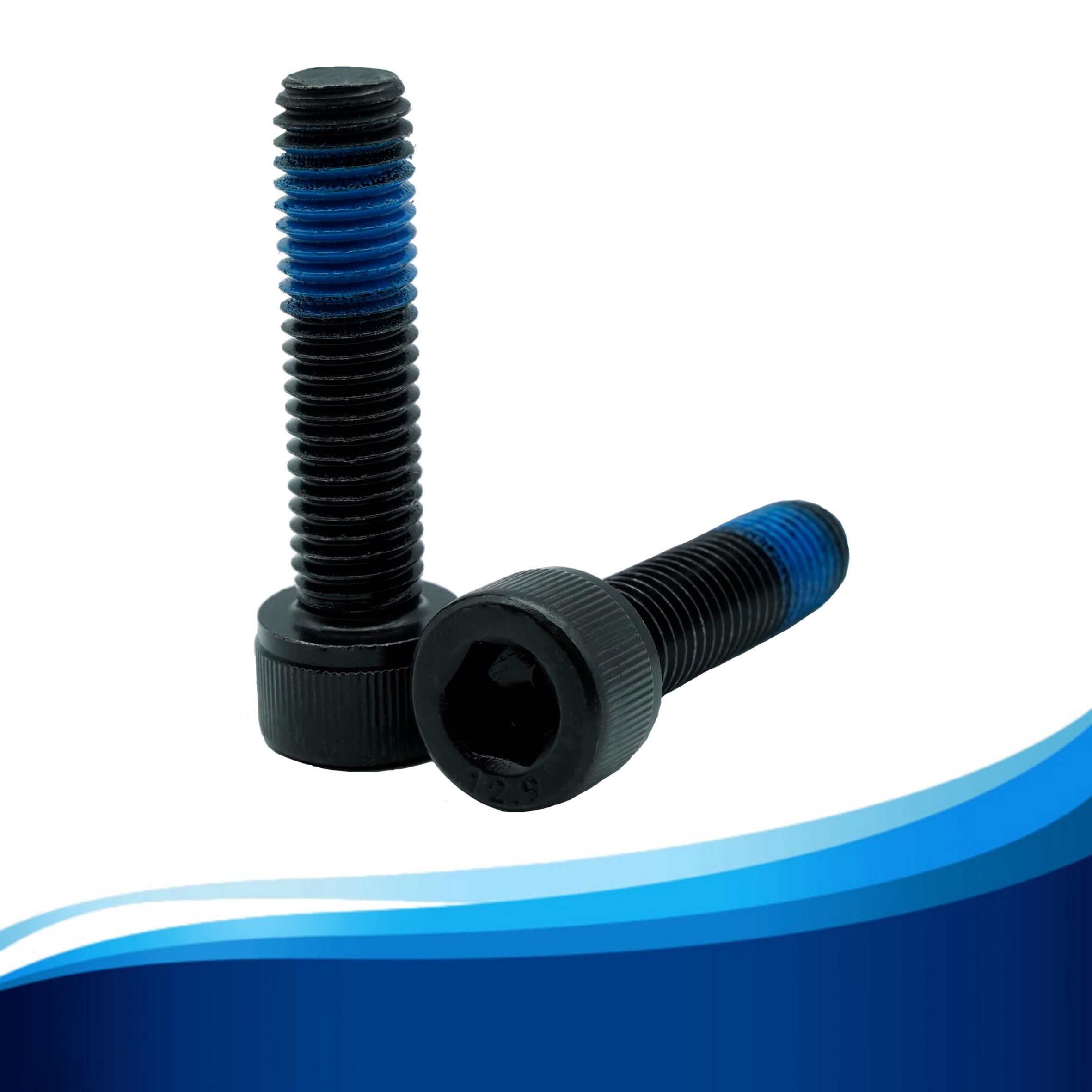 12.9级发黑360°涂胶DIN912