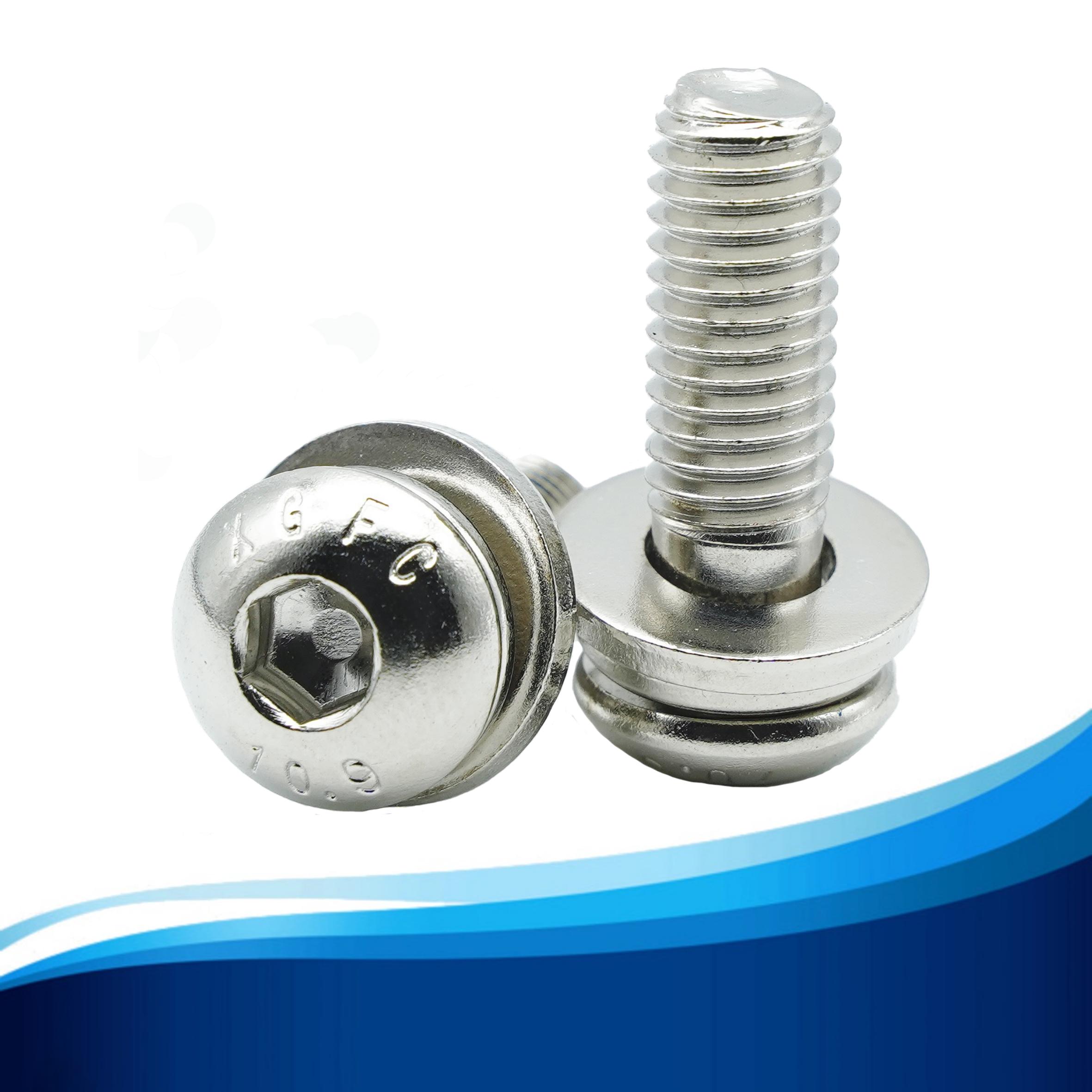 10.9级镀镍圆杯三组合